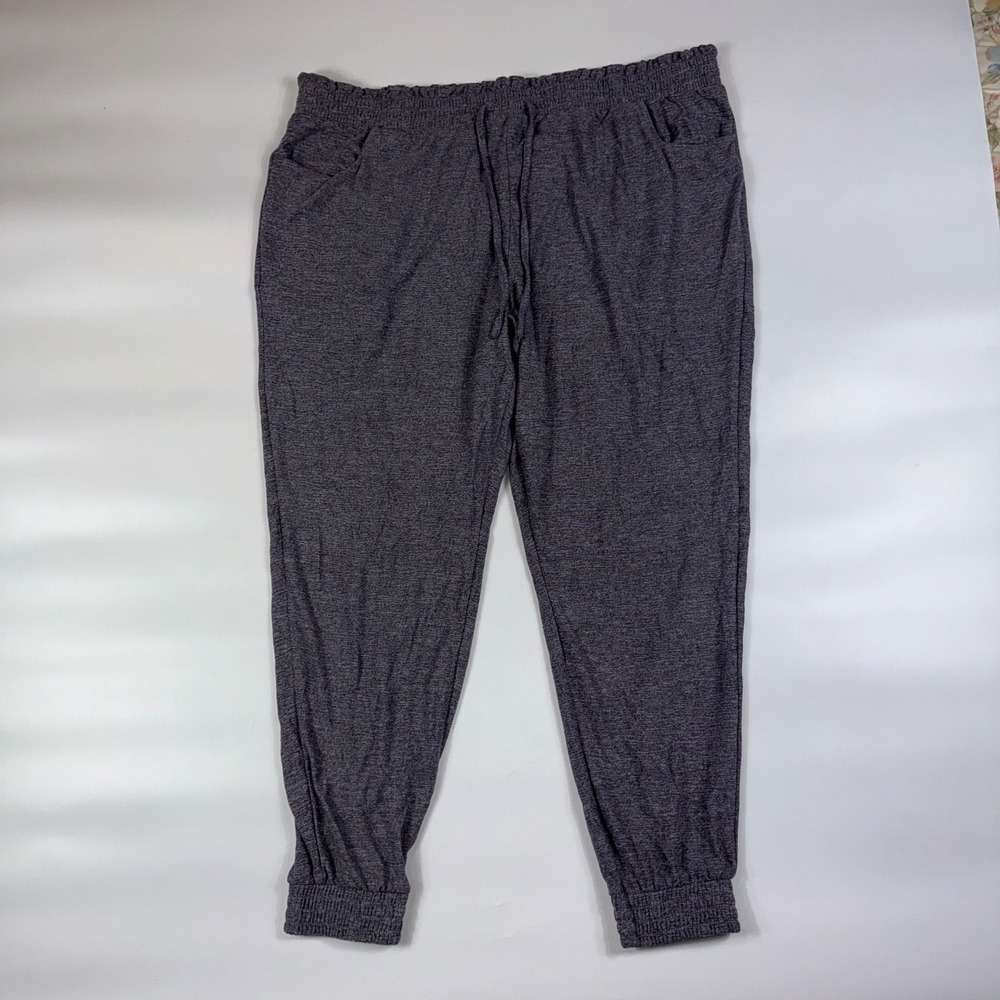 Maurices‎ Jogger Pants Mens 2X Dark Gray Athletic Fit Gym Tapered Leg Drawstring